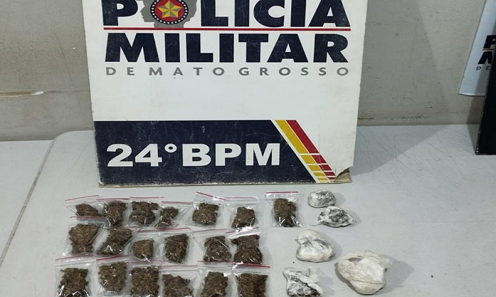 Polícia Militar prende homem por tráfico e apreende porções de maconha