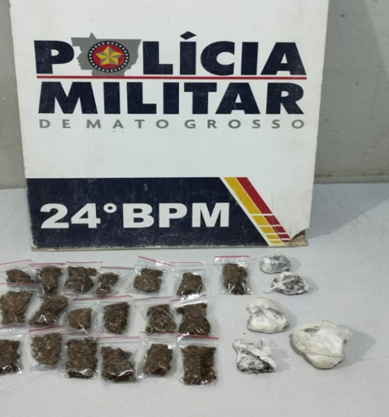 Polícia Militar prende homem por tráfico e apreende porções de maconha
