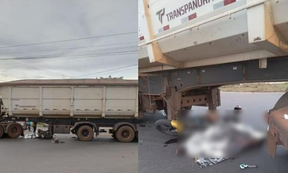 Motociclista de 22 anos morre após colisão com caminhão no Distrito Industrial em Cuiabá