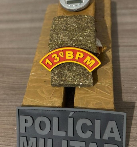 Polícia Militar prende homem por tráfico de drogas e porte ilegal de arma