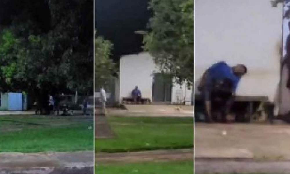 Morador grava momento em que homem é morto a facadas em praça
