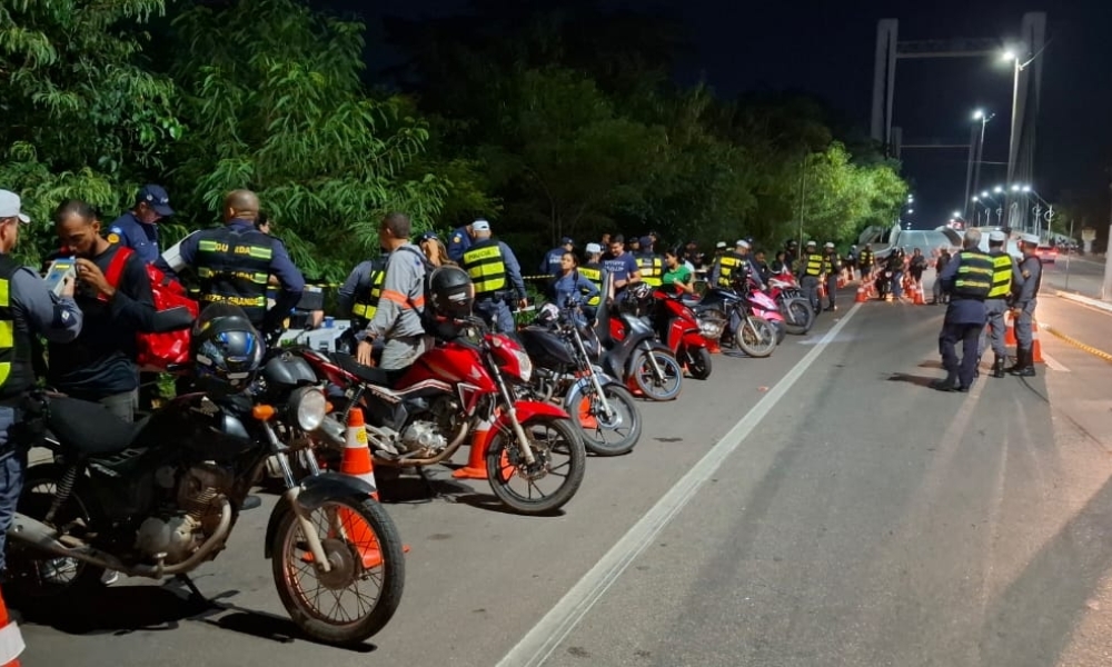 Operação Lei Seca termina com duas prisões e 34 motos removidas em Várzea Grande