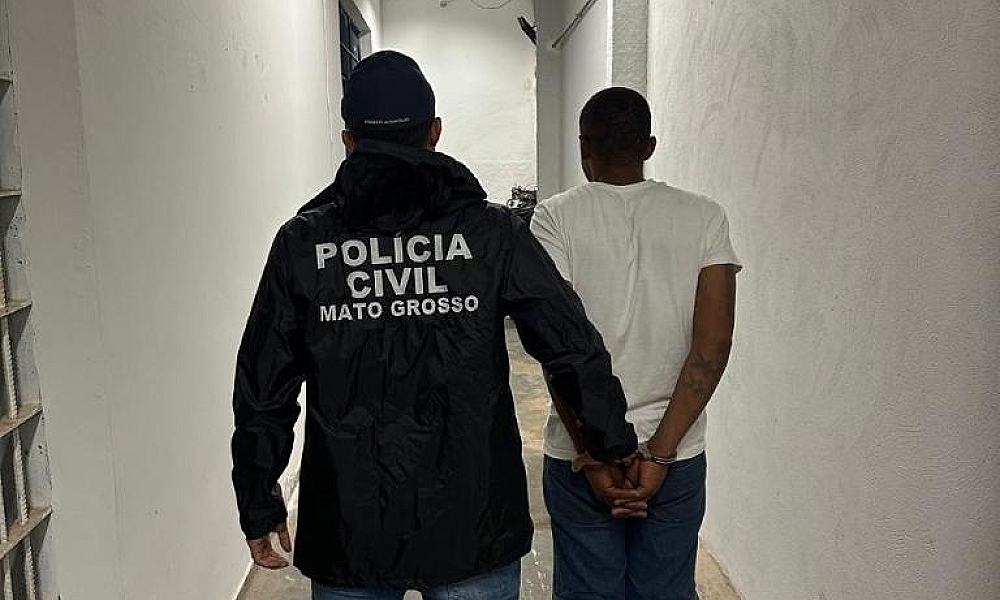 Homem é preso pela Polícia Civil logo após praticar roubo a posto de combustível em Várzea Grande