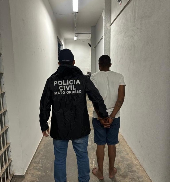 Homem é preso pela Polícia Civil logo após praticar roubo a posto de combustível em Várzea Grande