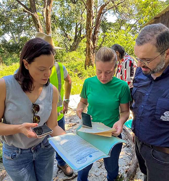 Prefeita de Várzea Grande visita área cedida pela Empaer onde será construído novo parque municipal