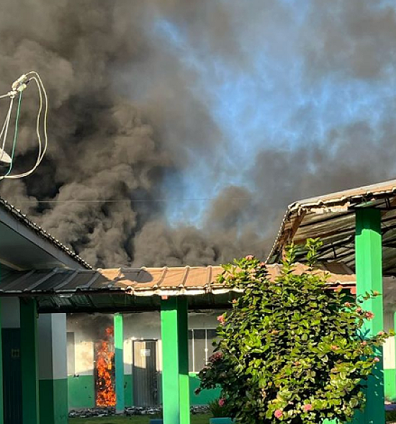 Incêndio atinge escola na zona rural de Sinop