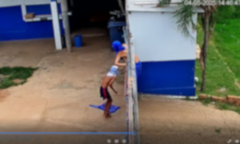 Câmeras do Vigia Mais MT evitam furto em escola e ajudam PM a apreender dois adolescentes em Várzea Grande