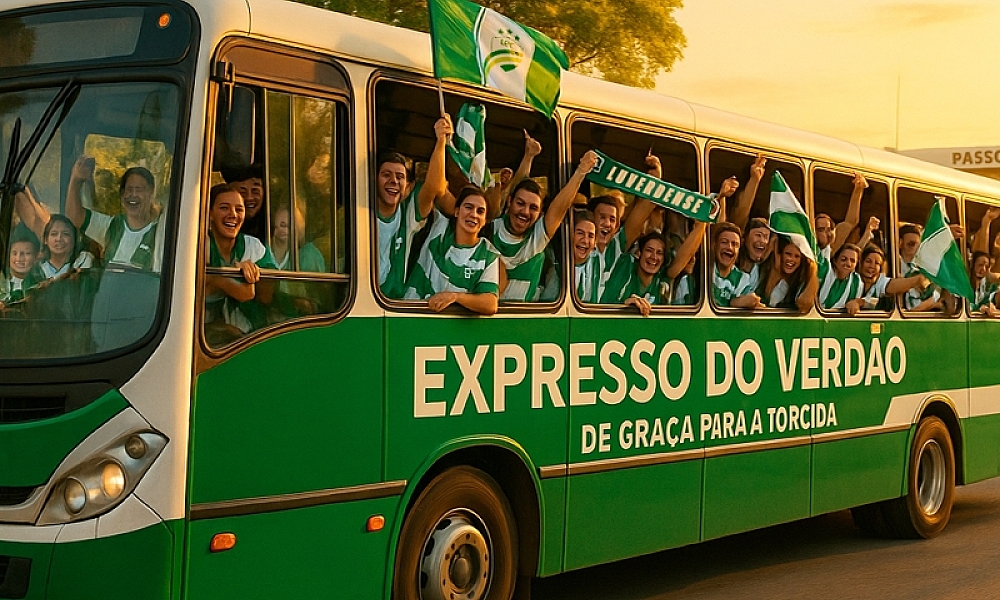 Luverdense oferece ônibus gratuito para torcida com o projeto 'Expresso do Verdão' 