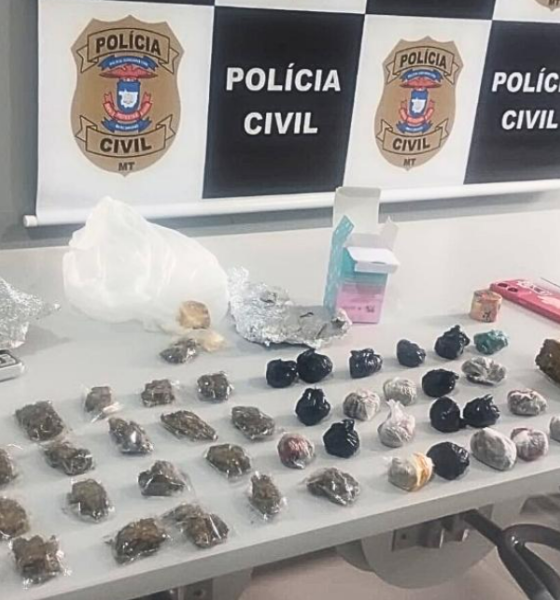 Jovem é presa em flagrante por tráfico de drogas em Matupá; usuários foram levados como testemunhas