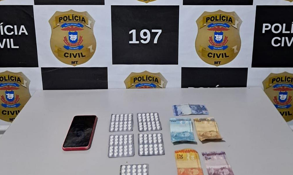 Homem é preso com mais de 130 comprimidos de droga sintética em Pedra Preta