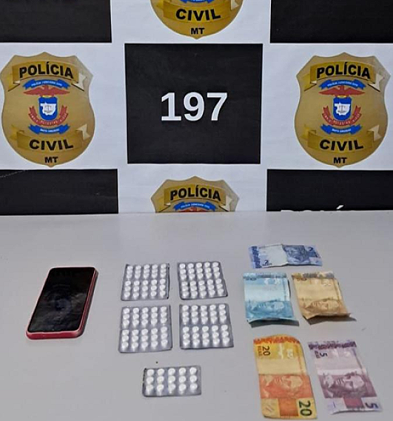 Homem é preso com mais de 130 comprimidos de droga sintética em Pedra Preta