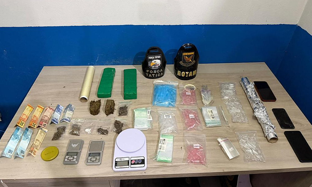 Rotam prende casal de faccionados por tráfico de drogas em Lucas do Rio Verde