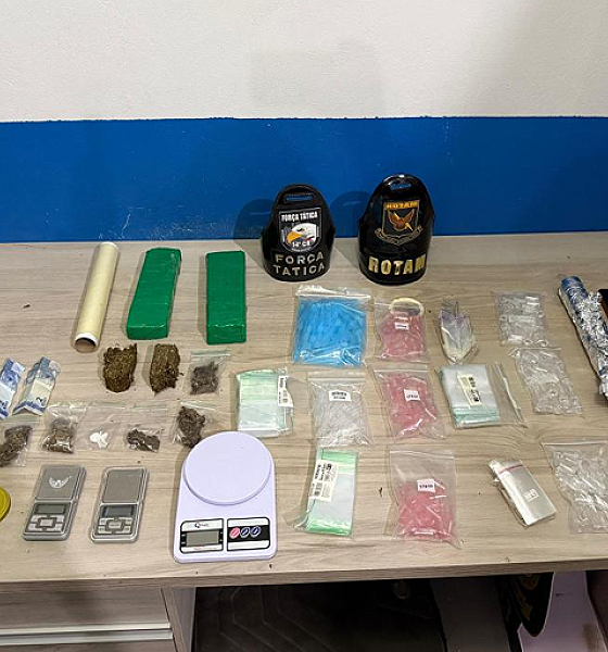 Rotam prende casal de faccionados por tráfico de drogas em Lucas do Rio Verde