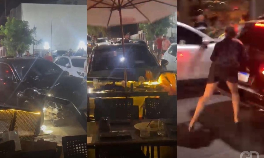 Empresário com histórico de violência causa nova confusão e tenta atropelar clientes em restaurante de Cuiabá