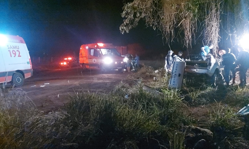 Grave acidente deixa cinco jovens feridos em Tangará da Serra