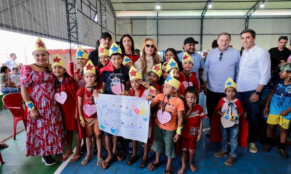Primeira-dama de MT acompanha Mutirão da Cidadania e entrega cestas de alimentos, cobertores e brinquedos em Itaúba e Nova Santa Helena