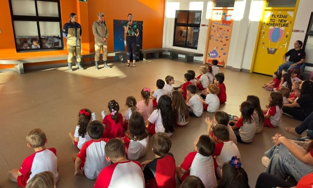 Corpo de Bombeiros promove projeto educativo nas escolas para prevenção de incêndios florestais