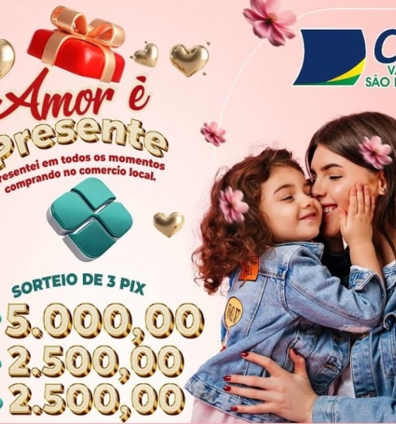 CDL Vale do São Lourenço premia consumidores na promoção 'Amor é Presente - 2025' em sorteio transmitido ao vivo