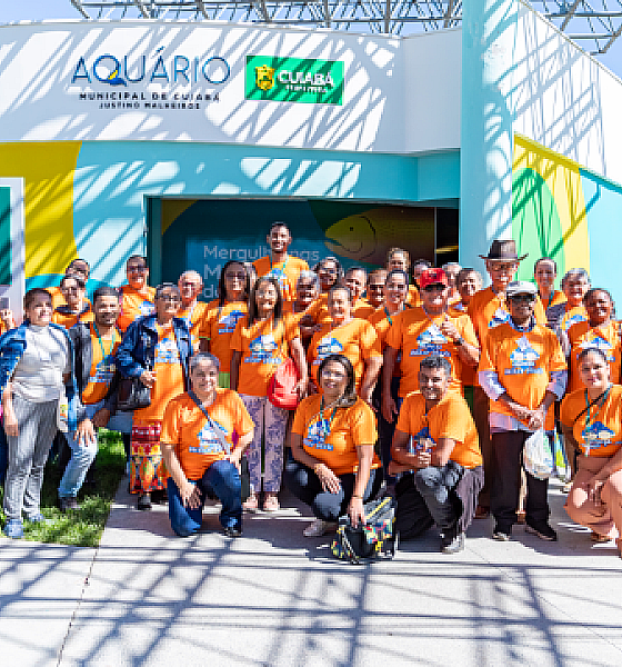 Idosos do Distrito da Guia visitam Aquário Municipal em passeio promovido por unidade de saúde