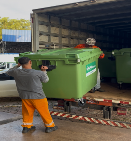 Prefeitura de Cuiabá recebe 30 contêineres para reforçar coleta de lixo urbano
