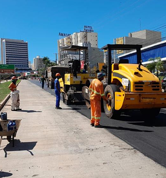 Obras do BRT avançam com recapeamento da Avenida do CPA