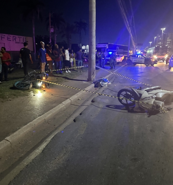 Motociclista morre ao colidir contra poste após acidente em avenida de Cuiabá