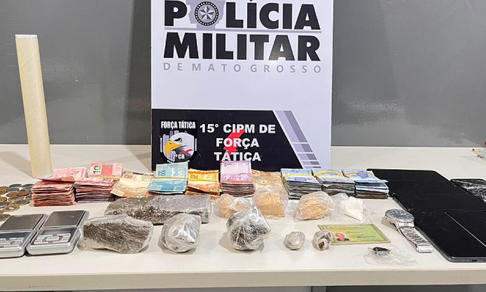 Polícia Militar desarticula quadrilha de tráfico de drogas em Várzea Grande