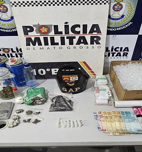 Polícia Militar prende jovem por tráfico de drogas em Cuiabá