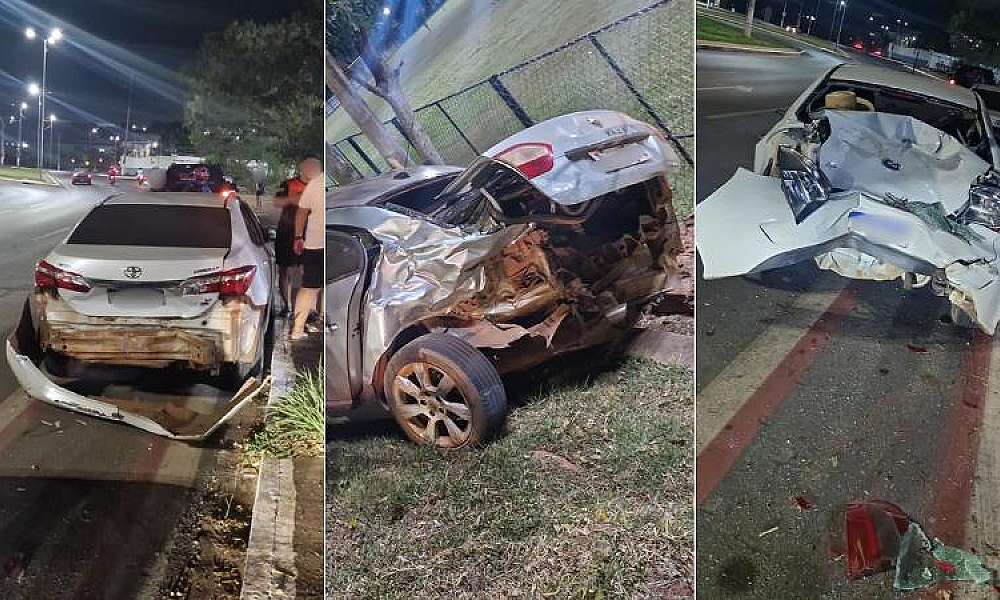 Adolescente causa acidente ao dirigir sem autorização e foge após colisão com veículos estacionados