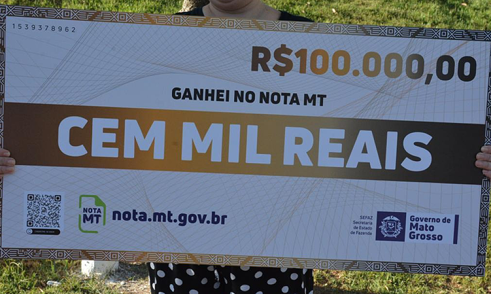 Sefaz realiza sorteio do Nota MT nesta quinta-feira em Sorriso com R$ 900 mil em prêmios