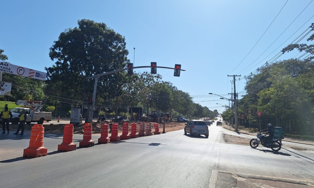 Cruzamento da Morada do Ouro em Cuiabá fica interditado por 20 dias para obras do BRT