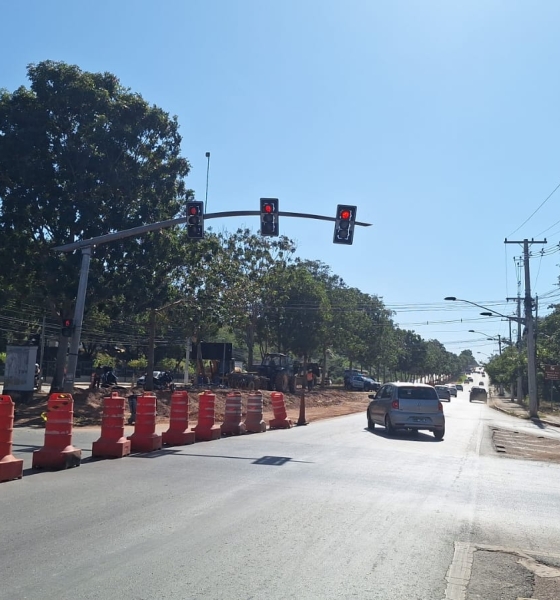 Cruzamento da Morada do Ouro em Cuiabá fica interditado por 20 dias para obras do BRT