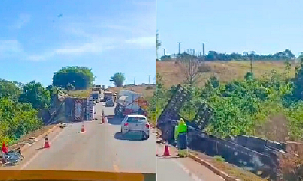 Batida entre carretas deixa 1 morto e dois feridos na BR-163