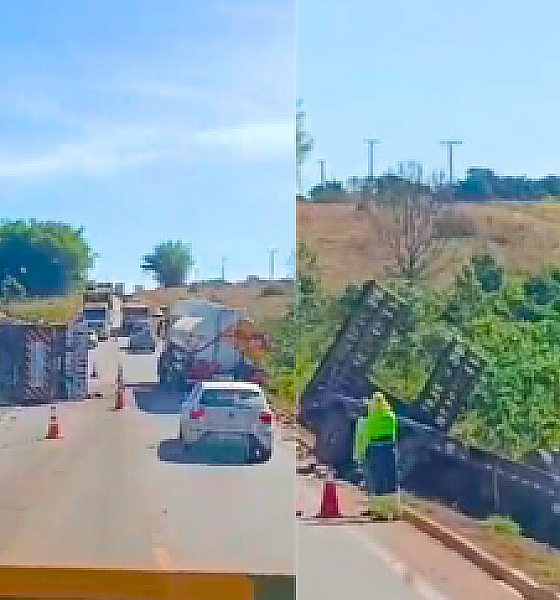 Batida entre carretas deixa 1 morto e dois feridos na BR-163