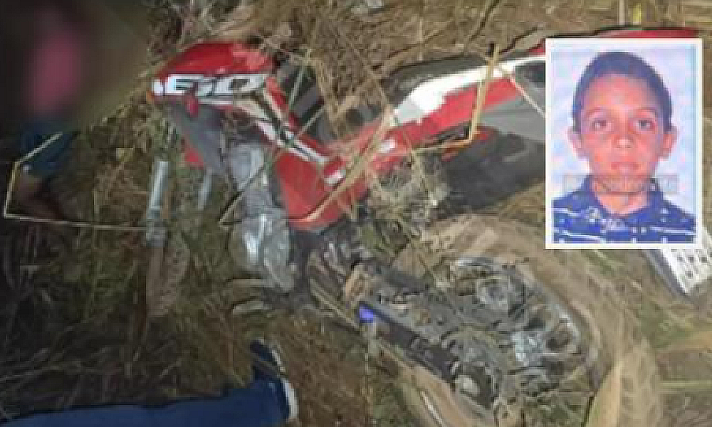 Adolescente morre após perder controle de moto e cair