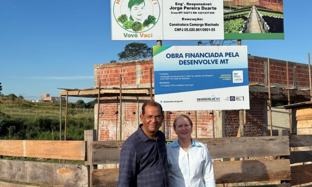 Crédito da Desenvolve MT viabiliza inovação tecnológica com implantação de hidroponia em Juara