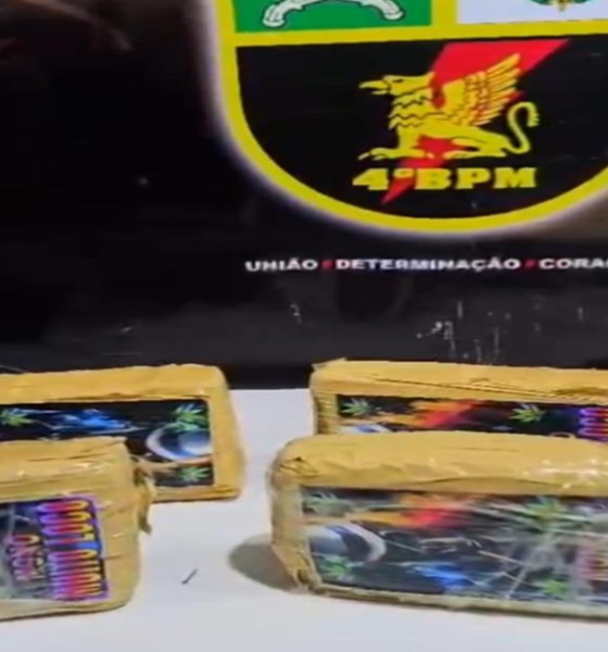 Polícia Militar apreende tabletes de maconha em chácara de Várzea Grande