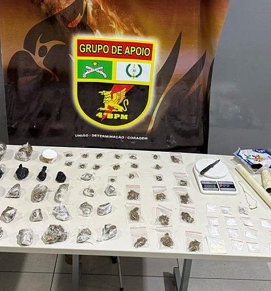 Mulher é presa com drogas que seriam levadas a faccionado em presídio de Cuiabá