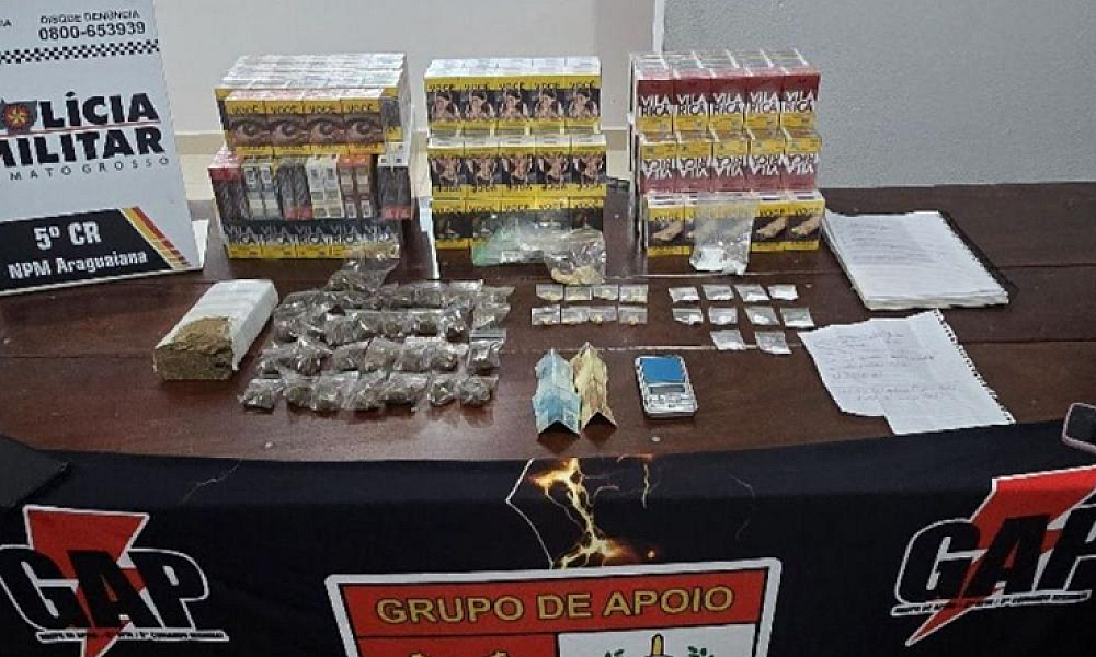 Mulher é presa por tráfico, contrabando e abandono de incapaz em Araguaiana