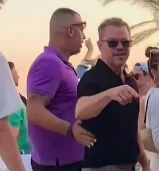 MATT DAMON E ESPOSA SÃO RETIRADOS ÀS PRESSAS DE BAR DE PRAIA NA GRÉCIA APÓS AMEAÇA DE BOMBA