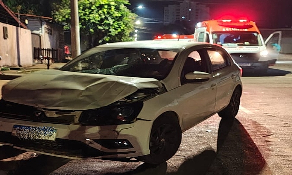 Colisão entre moto e carro na contramão deixa mãe e filha gravemente feridas em Rondonópolis