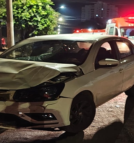 Colisão entre moto e carro na contramão deixa mãe e filha gravemente feridas em Rondonópolis