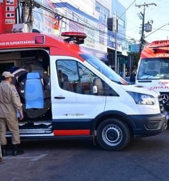 Trabalhador fica em estado grave após cair de altura de 5 metros