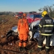 Corpo de Bombeiros presta socorro a vtimas de coliso frontal na BR-163