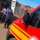Corpo de Bombeiros socorre mulher com brao preso em batedeira industrial