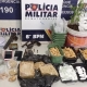 Pol�cia Militar prende faccionado com 630 por��es de drogas e arma de fogo em C�ceres