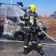 Corpo de Bombeiros extingue incndio em caminho carregado com GLP