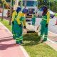 Avenida dos Trabalhadores recebe operao de limpeza e manuteno em Cuiab