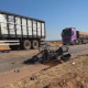 Grave acidente na BR-163 em Sinop mata casal de motociclistas (Vdeo)