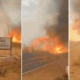nibus com funcionrios de resort  evacuado por causa de incndio na MT-351